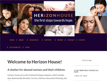 Tablet Screenshot of herizonhouse.com